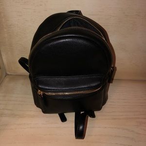 Mini leather backpack